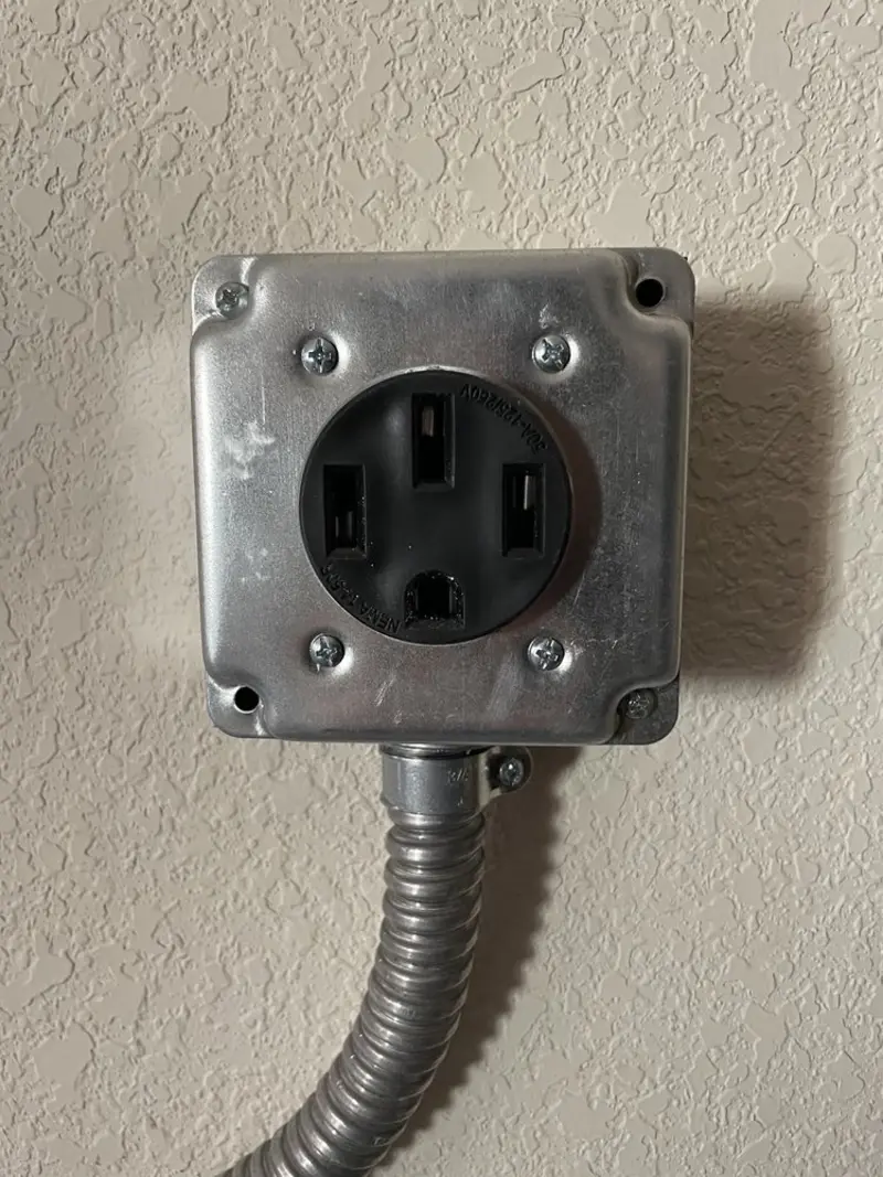 NEMA 14-50 outlet installed for Electrical Panel Upgrade in Florence